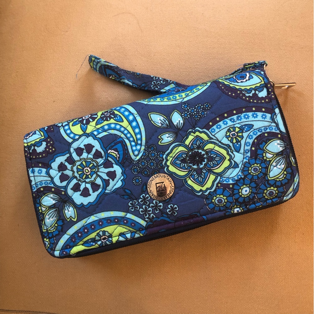 💙💚 Quilted Cotton Paisley Wristlet 💚💙
